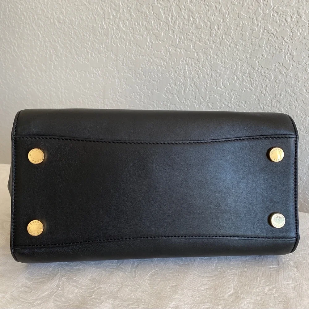 Michael Kors black leather Hamilton bag